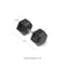 Scratch and Dent - Single 70 lb Black Rubber Coated Hex Dumbbell - FINAL SALE