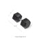 Scratch and Dent - Single 85 lb Black Rubber Coated Hex Dumbbell - FINAL SALE