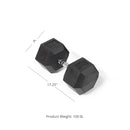 Scratch and Dent - Single 100 lb Black Rubber Coated Hex Dumbbell - FINAL SALE