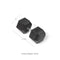 Scratch and Dent - Single 100 lb Black Rubber Coated Hex Dumbbell - FINAL SALE