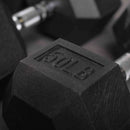 5 LB - 50 LB Pairs Rubber Hex Dumbbells