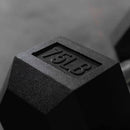 55 LB - 100 LB Pairs Rubber Hex Dumbbells