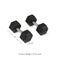 30 LB Straight Stainless Steel Hex Dumbbells