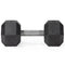 35 LB Straight Stainless Steel Hex Dumbbells