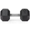 50 LB Straight Stainless Steel Hex Dumbbells