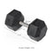 70 LB Straight Stainless Steel Hex Dumbbells