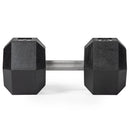 75 LB Straight Stainless Steel Hex Dumbbells