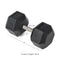 80 LB Straight Stainless Steel Hex Dumbbells