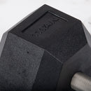 Scratch and Dent - 80 LB Straight Stainless Steel Hex Dumbbell - Single - FINAL SALE