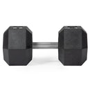 85 LB Straight Stainless Steel Hex Dumbbells