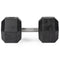 95 LB Straight Stainless Steel Hex Dumbbells