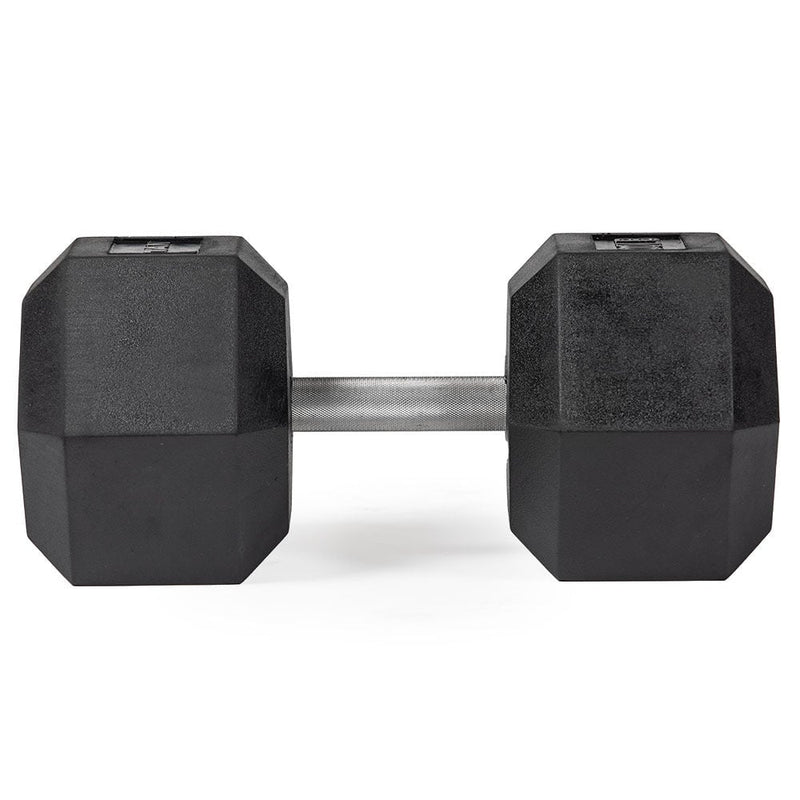 Scratch and Dent - 100 LB Straight Stainless Steel Hex Dumbbell - Single - FINAL SALE