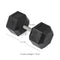 Scratch and Dent - 105 LB Straight Stainless Steel Hex Dumbbell - Single - FINAL SALE