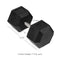 110 LB Straight Stainless Steel Hex Dumbbells