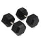 120 LB Straight Stainless Steel Hex Dumbbells