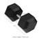 120 LB Straight Stainless Steel Hex Dumbbells