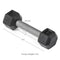 5 LB Straight Stainless Steel Hex Dumbbells