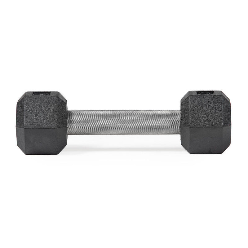 Scratch and Dent, 5 LB Straight Stainless Steel Hex Dumbbells