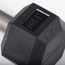 10 LB Straight Stainless Steel Hex Dumbbells