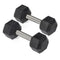 Scratch and Dent, 15 LB Straight Stainless Steel Hex Dumbbells