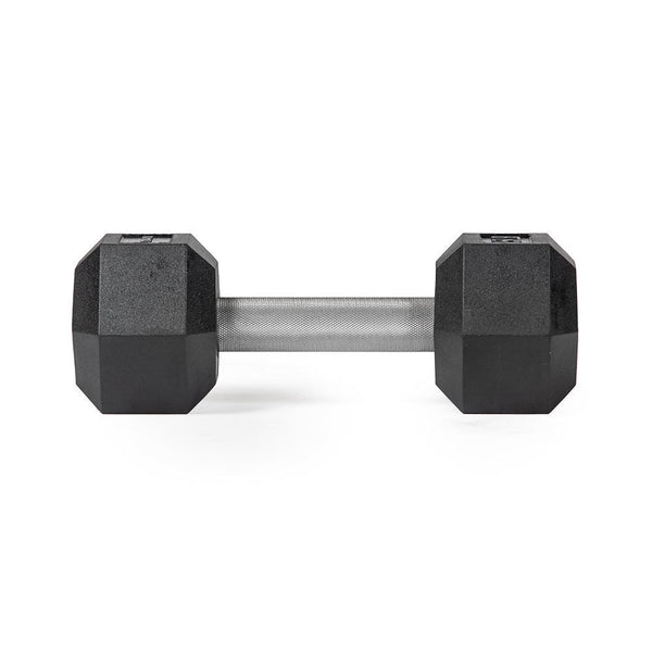 Scratch and Dent, 15 LB Straight Stainless Steel Hex Dumbbells