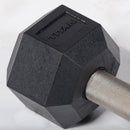 15 LB Straight Stainless Steel Hex Dumbbells