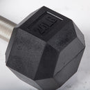 20 LB Straight Stainless Steel Hex Dumbbells