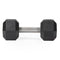 25 LB Straight Stainless Steel Hex Dumbbells