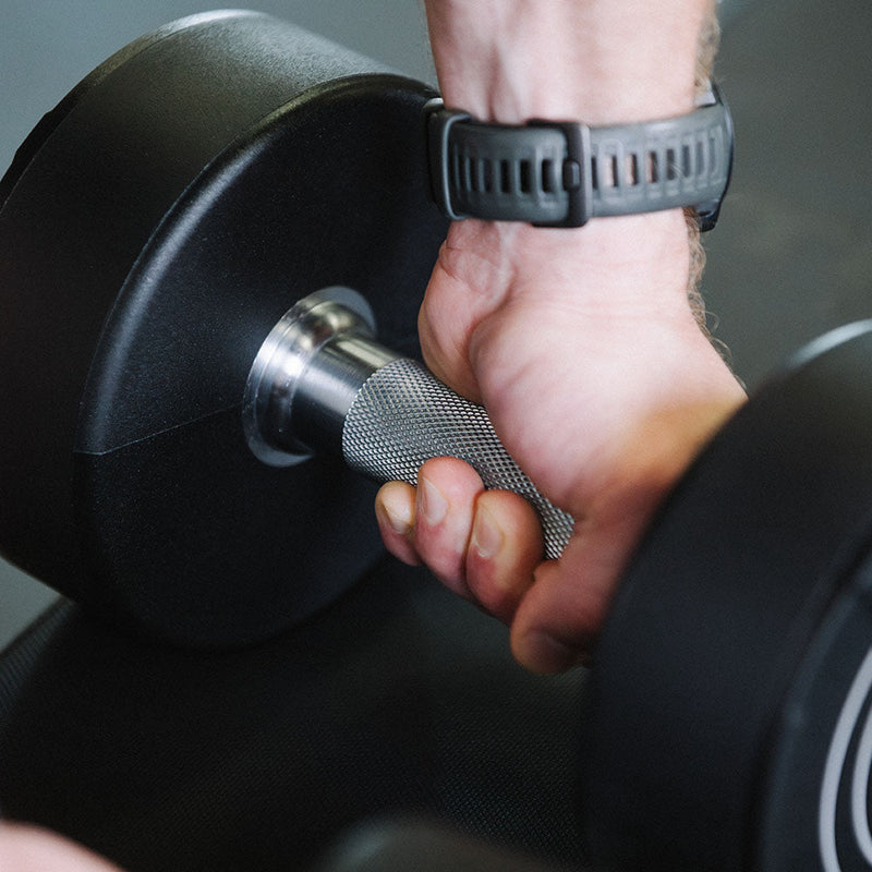 15 LB Pair Round Urethane Dumbbells