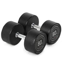 80 LB Pair Round Urethane Dumbbells