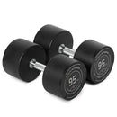 95 LB Pair Round Urethane Dumbbells