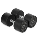 105 LB Pair Round Urethane Dumbbells