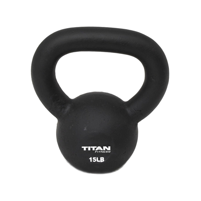 Scratch and Dent - Cast Iron Kettlebell Weight - 15 lbs - FINAL SALE