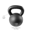 Scratch and Dent - Cast Iron Kettlebell Weight - 65 lb - FINAL SALE