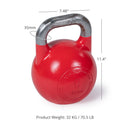 Scratch and Dent - Competition Style Kettlebell - 32 KG - FINAL SALE