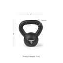 Scratch and Dent - 15 LB Cast Iron Kettlebell - FINAL SALE