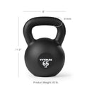 Scratch and Dent - 65 LB Cast Iron Kettlebell - FINAL SALE