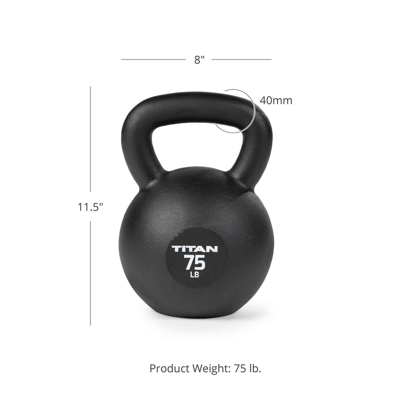 Scratch and Dent - 75 LB Cast Iron Kettlebell - FINAL SALE