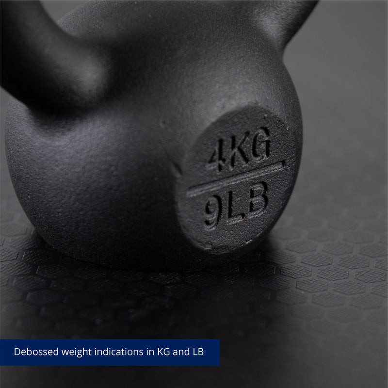 Scratch and Dent, 4 KG Cast Iron Kettlebell