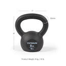 Scratch and Dent, 8 KG Cast Iron Kettlebell