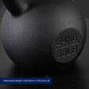 Scratch and Dent, 24 KG Cast Iron Kettlebell