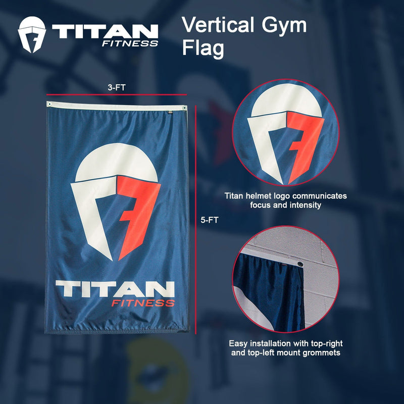 Scratch and Dent -Vertical Gym Flag - FINAL SALE