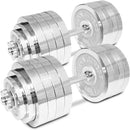 Scratch and Dent, 200 LB Set Adjustable Chrome Dumbbells