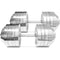 200 LB Set Adjustable Chrome Dumbbells