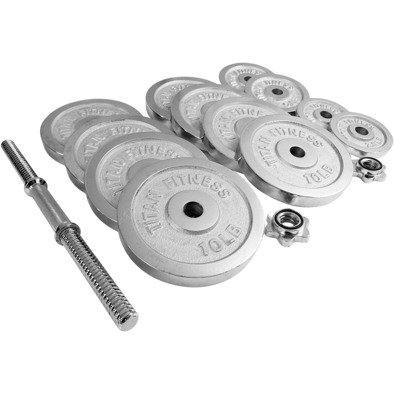 200 LB Set Adjustable Chrome Dumbbells