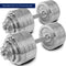 105 LB Set Adjustable Chrome Dumbbells