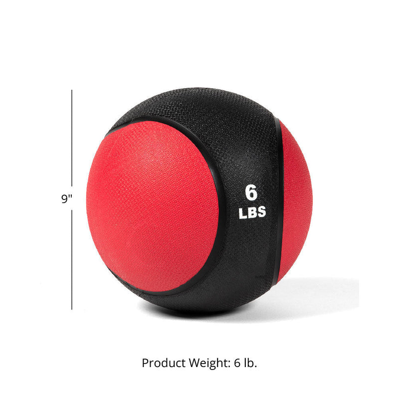 Scratch and Dent - 6lb Rubber Medicine Ball - FINAL SALE