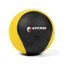 Scratch and Dent - 12lb Rubber Medicine Ball Yellow / Black - FINAL SALE