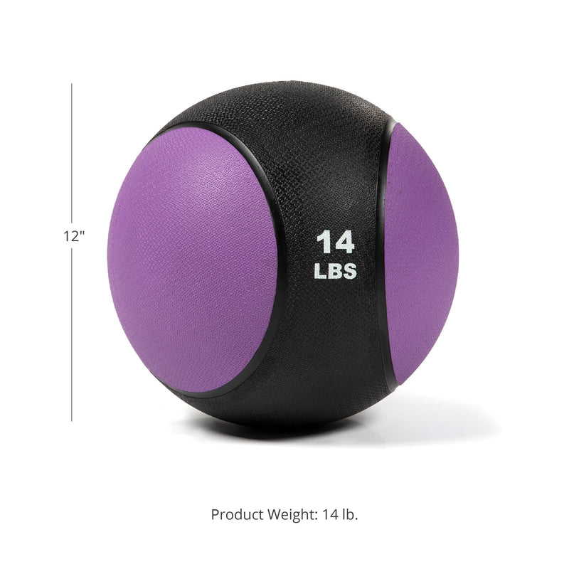 Scratch and Dent - 14 LB Rubber Medicine Ball - FINAL SALE