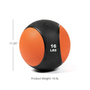 Scratch and Dent - 16lb Rubber Medicine Ball - FINAL SALE